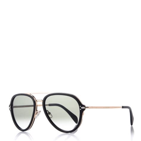 CELINE Aviator Sunglasses CL 41374/S Black 